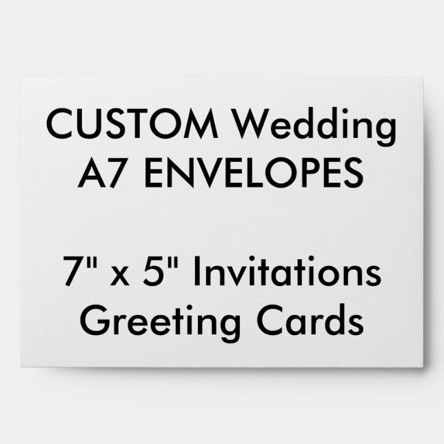 Custom A7 Envelopes 7" x 5" Invitations & Cards (Front)