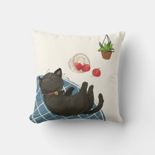 [Custom[ A Cat's Day - Apple of my Eye! Cushion