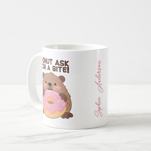 Custom A fun play on words Castor & Dona Coffee Mug (Front Left)