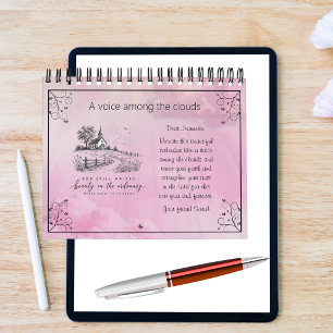 Custom A Voice Among the Clouds Pink Christian Calendar