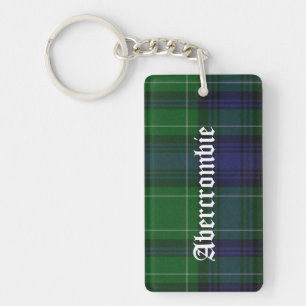 Custom Abercrombie Tartan Plaid Key Chain