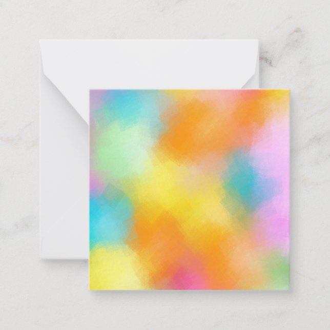 Custom Abstract Art Colourful Blank Template (Front)