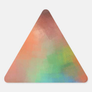 Custom Abstract Blank Template Modern Elegant Triangle Sticker