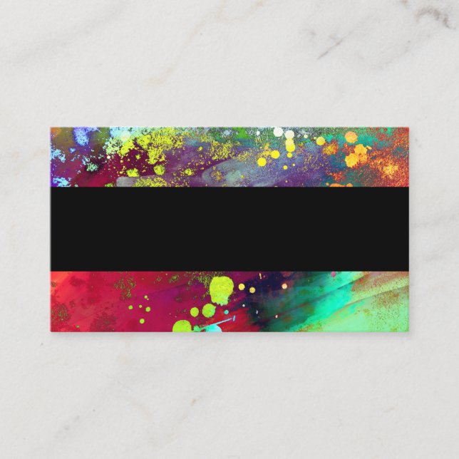 custom abstract  colourful business card template (Front)