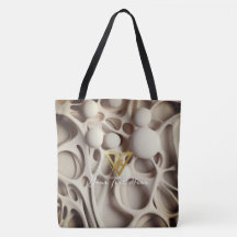 Custom : Abstract Latte Art Personalised Tote