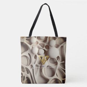 Custom : Abstract Latte Art Personalised Tote