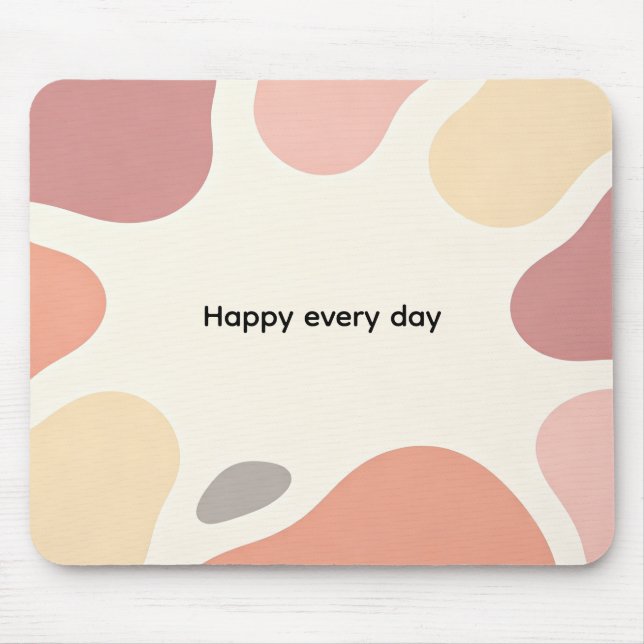 Custom abstract Morandi Modern Office Mouse Pad (Front)