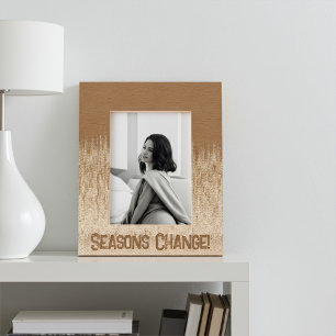 Custom Abstract Seasons Etched Picture Frame