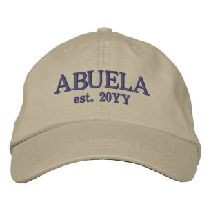 Custom Abuela Est.   Gifts for Grandma Embroidered Hat