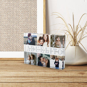 Custom Abuelito Grandchildren Photo Block