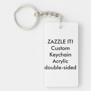 Custom Acrylic Keychain Key Ring Blank Template