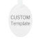 Custom Acrylic OVAL Christmas Tree Ornament