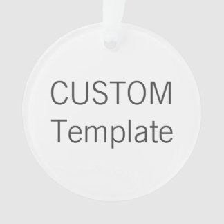 Custom Acrylic ROUND Christmas Tree Ornament