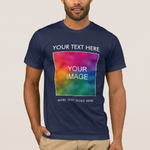 Custom Add Image Logo Text Men's Bella Canvas T-Shirt