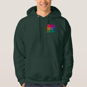 Custom Add Image Logo Text Template Men's Basic Hoodie
