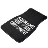 Custom ADD NAME Cross Country Runner Running Team Car Mat (Angled)