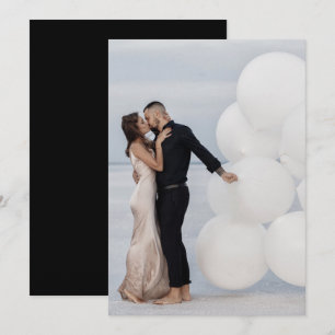Custom Add Own Photo Image Wedding Save The Date Invitation