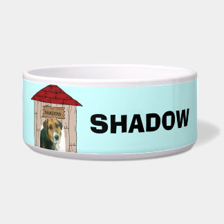 Custom Add Pet Photo and Name Dog Dish