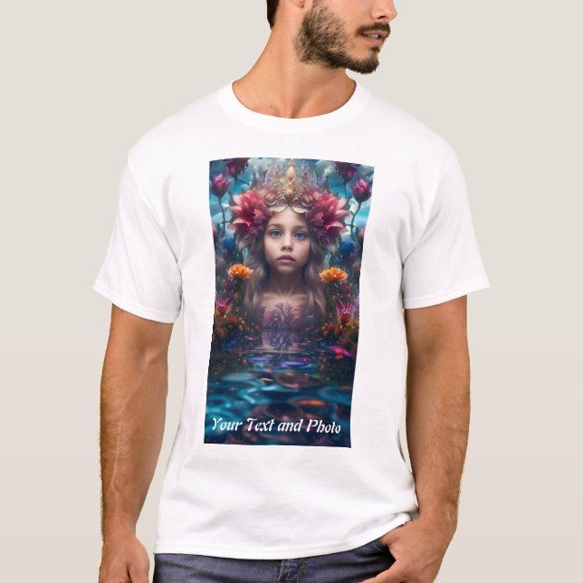 Custom, Add Photo and Text T-Shirt (Front)