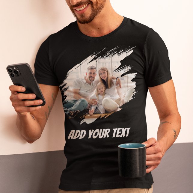 Custom Add Photo And Text T-Shirt (Creator Uploaded)