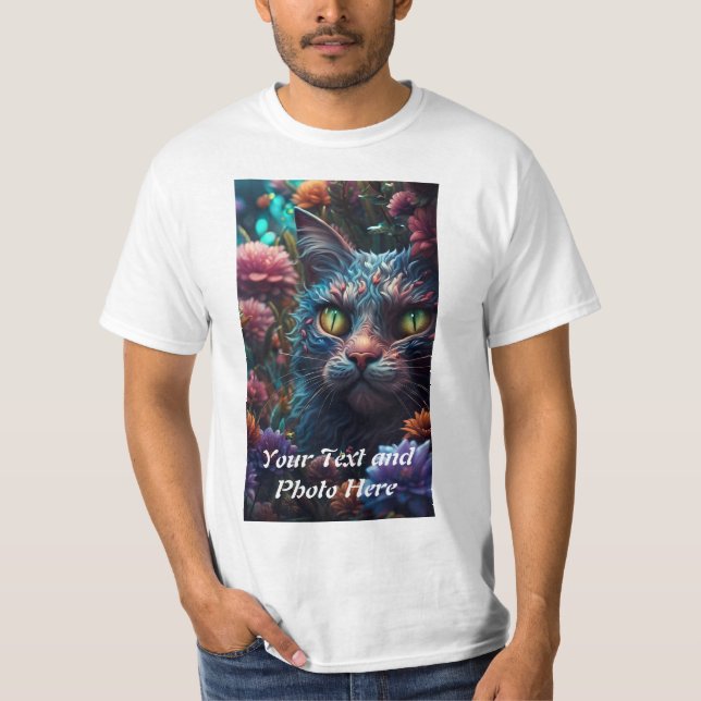 Custom, Add Photo and Text T-Shirt (Front)