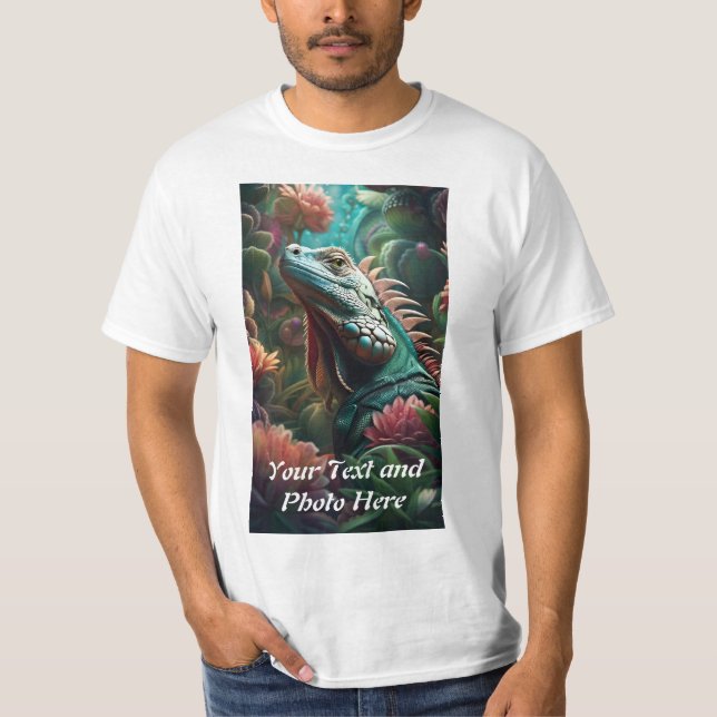 Custom, Add Photo and Text T-Shirt (Front)