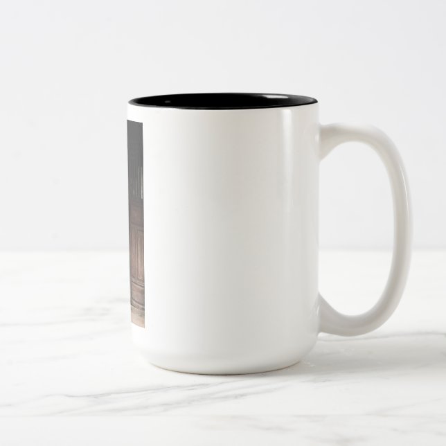 Custom, Add Photo and Text Two-Tone Coffee Mug (Right)