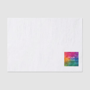Custom Add Upload Business Logo Here Template Tissue Paper