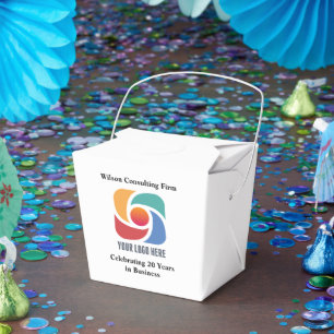 Custom Add Your Business Logo Company Marketing Favour Box