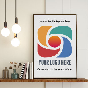 Custom Add Your Business Logo Company Marketing Poster