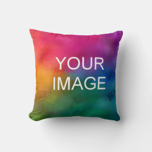 Custom Add Your Image Photo Business Logo Template Cushion