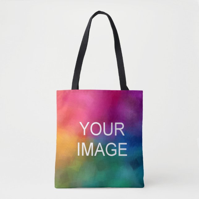 Custom Add Your Image Text Here Elegant Template Tote Bag (Front)