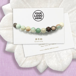 Custom Add Your Logo  Bracelet Display Card