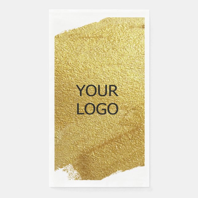 custom add your logo personalised company name pap napkin (Front)