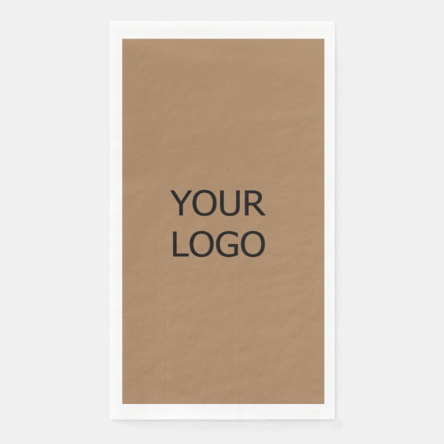 custom add your logo personalised company name pap napkin (Front)