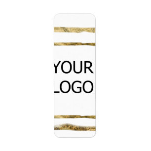 custom add your logo personalised company name pap return address label