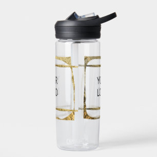 custom add your logo personalised company name pap water bottle