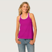 Custom Add Your Monogram Text Womens Bordeaux Pink Singlet (Front Full)