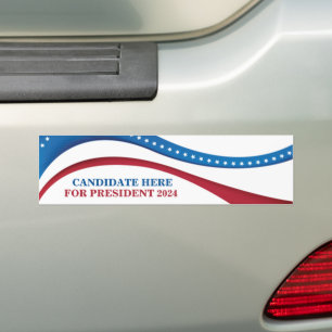 Custom Add Your Own Candidate for President 2024 Bumper Sticker
