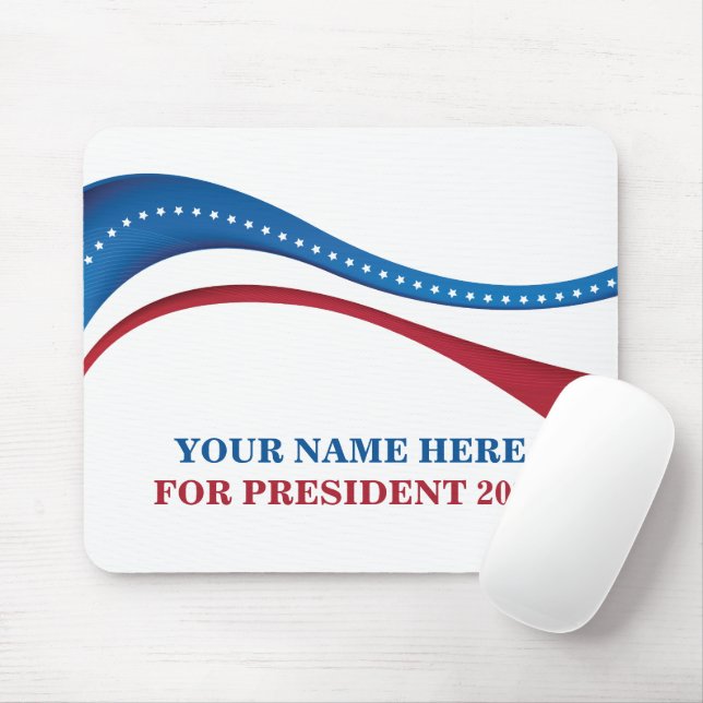 Custom Add Your Own Candidate for President 2024 Mouse Pad (With Mouse)