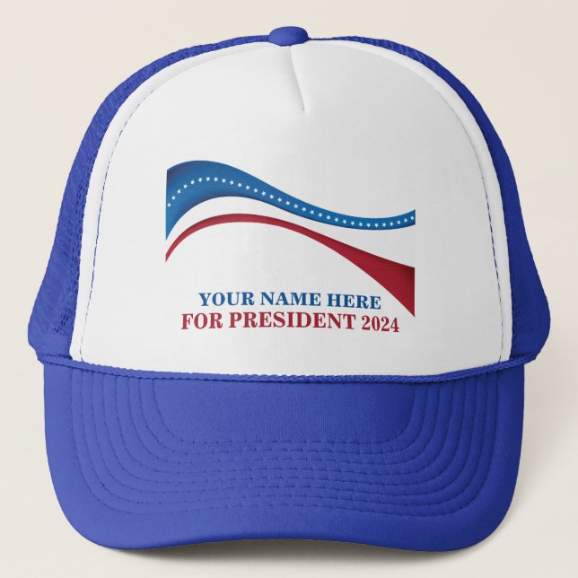 Custom Add Your Own Candidate for President Trucker Hat (Front)