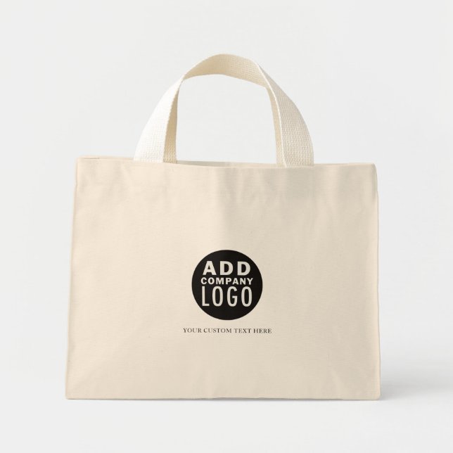 Custom Add Your Own Logo Mini Tote Bag (Front)