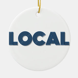 Custom Add Your Own Text Vintage Foam Trucker Hat Ceramic Ornament