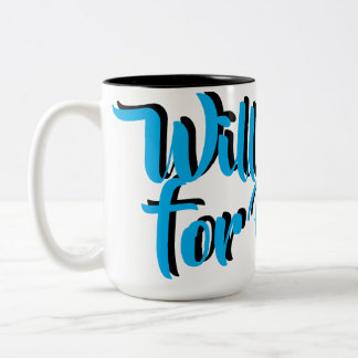 Custom Add Your Own Text Vintage Foam Trucker Hat Two-Tone Coffee Mug