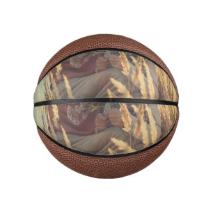 custom add your photo christmas personalised ba mini basketball