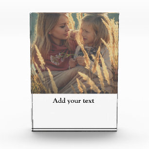 custom add your photo christmas personalised  block
