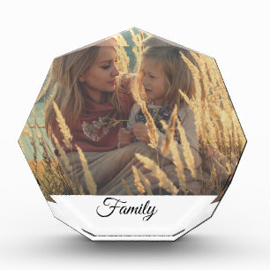 custom add your photo christmas personalised  block