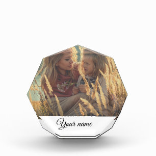 custom add your photo christmas personalised block
