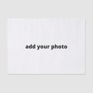 custom add your photo christmas personalised    tissue paper