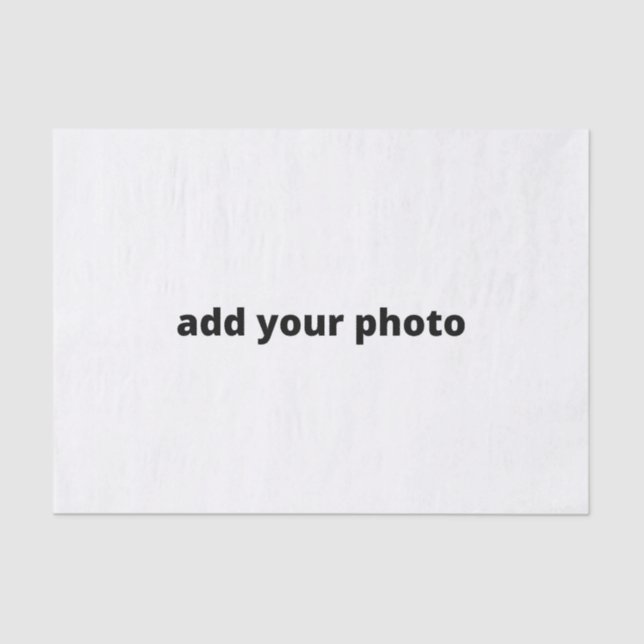 custom add your photo christmas personalised    tissue paper (Front)